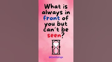 Riddles: What is Always in Front of You But Can’t be Seen #shorts #riddles