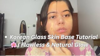 Korean Glass Skin Base Tutorial 🌸 | Flawless &amp; Natural Glow #koreanmakeup #kbeauty #koreanmakeup