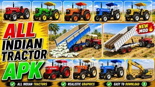 ALL INDIAN TRACTOR APK 🚜🔥 | New Mod Download | Realistic Farming Game 2026 