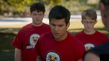 Miguel can't make a kick - Cobra Kai Season 3