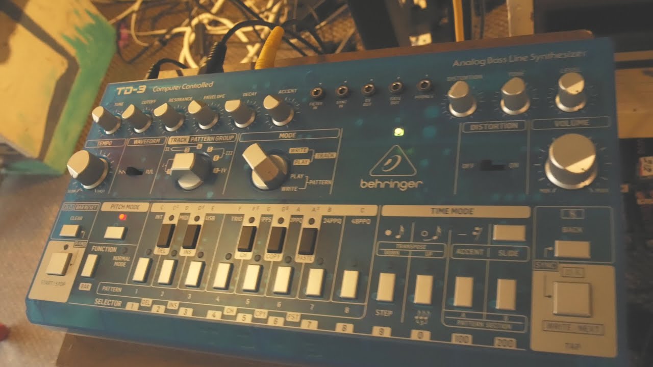 trying out the td3 baby blue - YouTube
