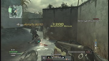 MW3 Wii: xKrYpTx B|!TZ & Blowfish Vs Gerard98 & Tutsumo100