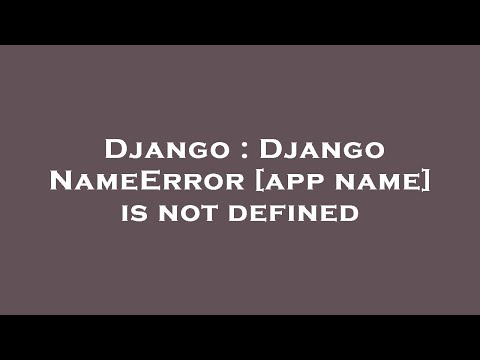 Django : Django