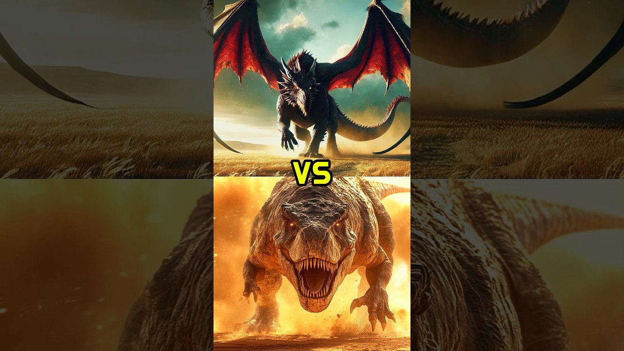 Dragon vs T-Rex! Who Will Win?