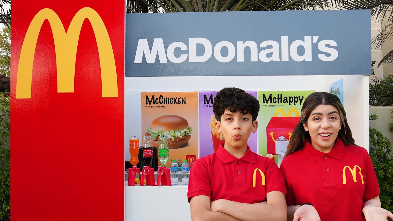 Jason and Alex Story with DIY McDonalds Restaurant