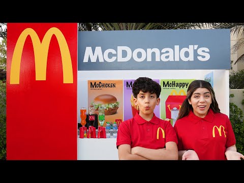 Jason and Alex Story with DIY McDonalds Restaurant