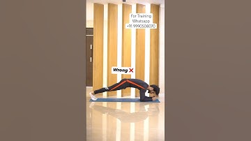Plank Exercise Correction ✅ | Shurufit India | #youtubeshorts #shorts