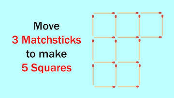 Move 3 to Make 5 squares [Intermediate]