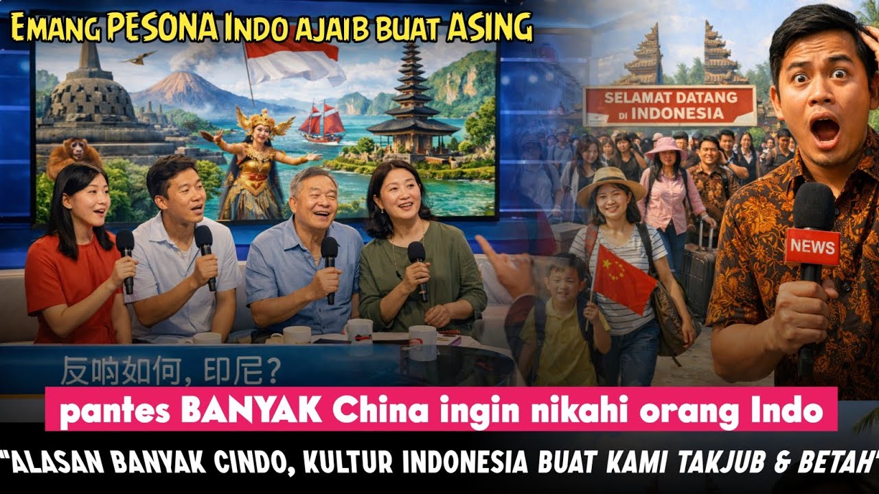 PANTES BANYAK CHINA KAWIN DENGAN INDO😆Begini ternyata RESPON mereka dengan KULTUR BUDAYA INDO