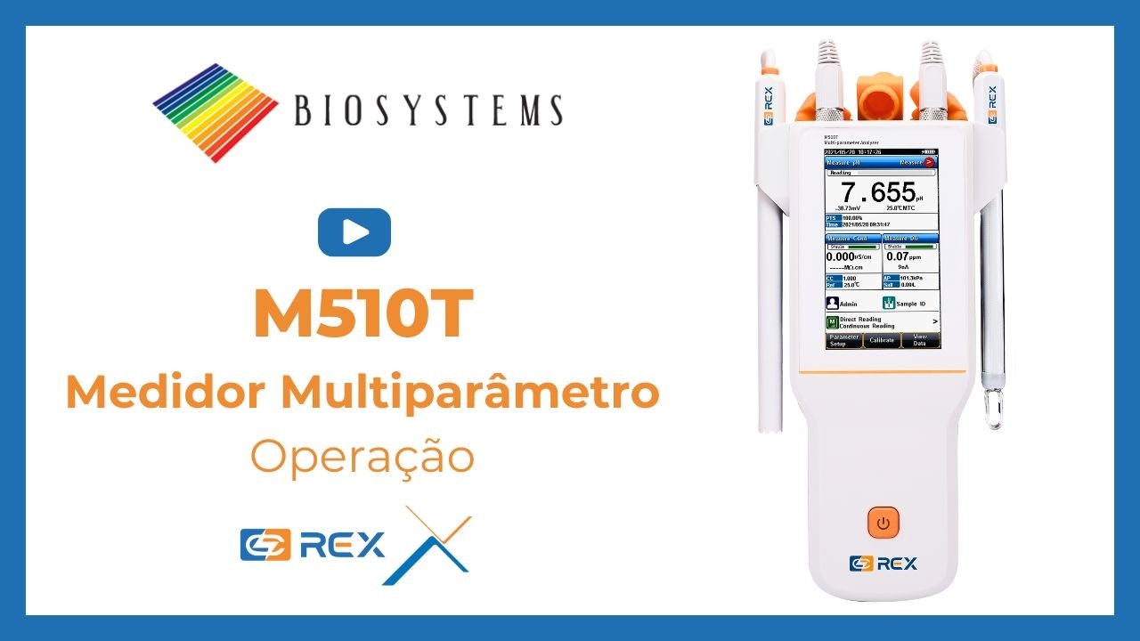 Guia de Operação e Configuração: Medidor Multiparâmetro REX M510T (Original Content)