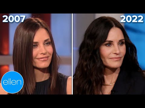 Courteney Cox's First & Last Interviews on The Ellen Show