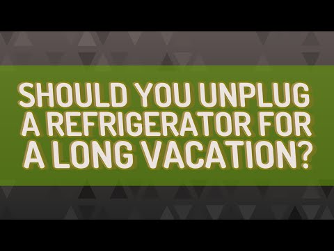 Video: Ar turėtumėte palikti šaldytuvą išjungtą?