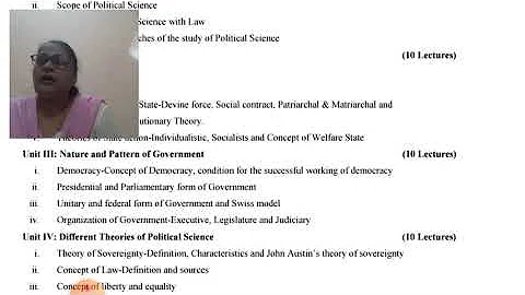 LLB Hons SYLLABUS SEMESTER 1: POL. SCIENCE BY DR. ...