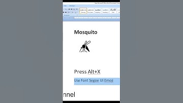 Mosquito symbol in #msword #trending #viral #reels #computer