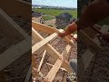Traditional Roof Framing Technique With Precision Wood Joinery