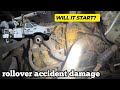 Will it start?  1997 GMC 7500 Altec bucket truck.  Damaged from accident rollover