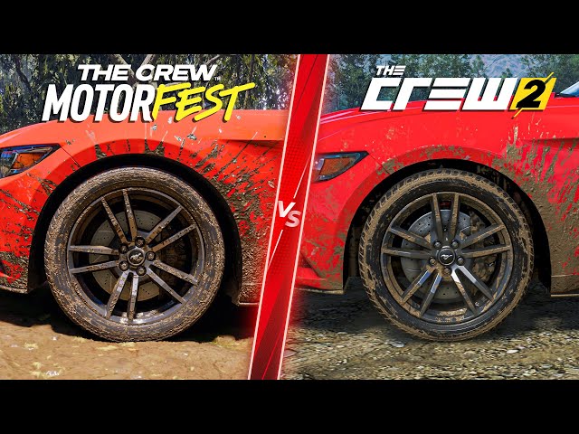 The Crew Motorfest vs The Crew 2 - Physics and Details Comparison 