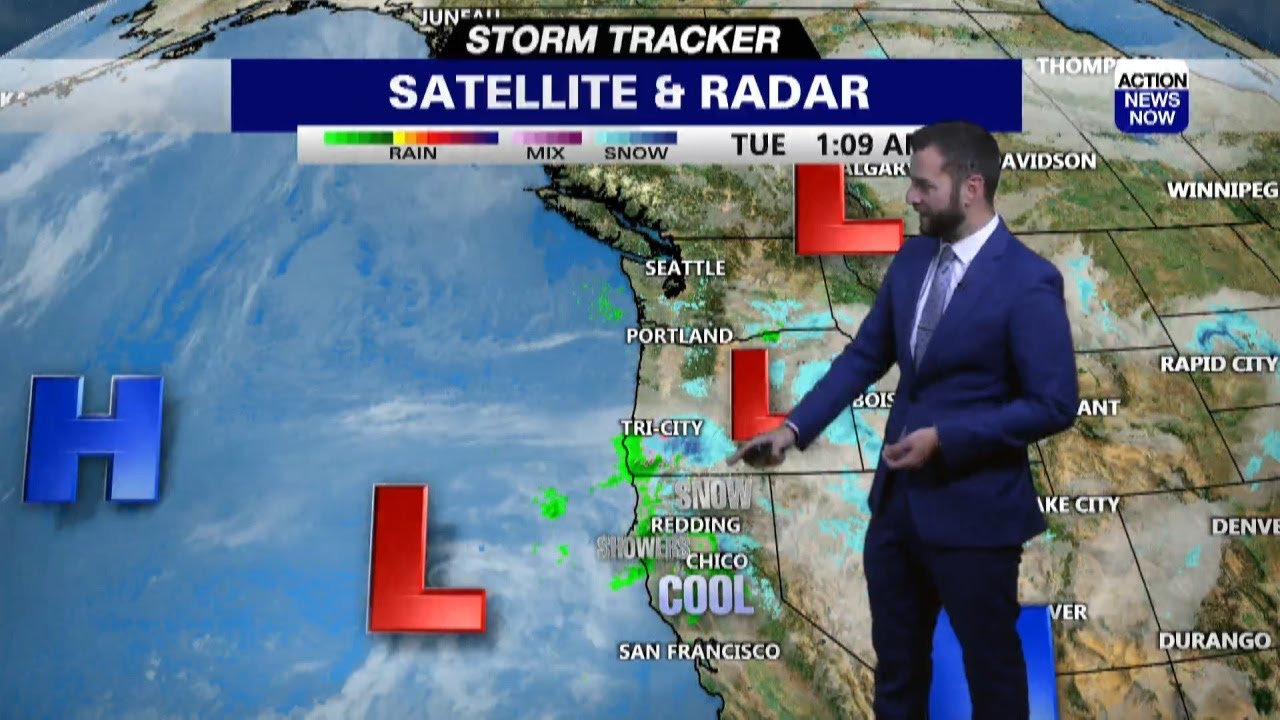 Storm Tracker Forecast: Rain & snow showers persist Tuesday - YouTube