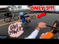 9 YEAR OLD GIRL IS INSANE AT WHEELIES * SO CAL RIDEOUT DAY 3 *