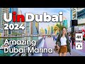Dubai  amazing dubai marina 4k  walking tour