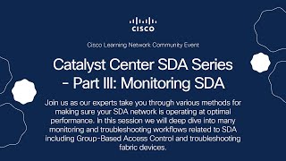 Catalyst Center SDA Series - Part III: Monitoring SDA