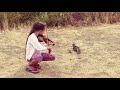 Karolina Protsenko is playing VIOLIN for a little SQUIRREL - Hallelujah Leonard Cohen