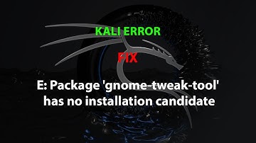 KALI FIX: E: Package 