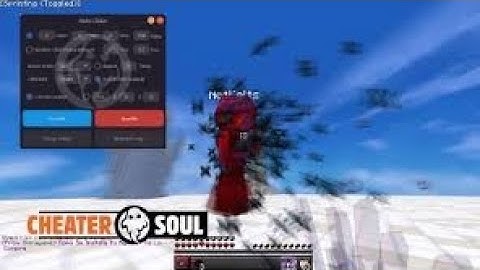 autoclicker in hive skywars mcpe gameplay