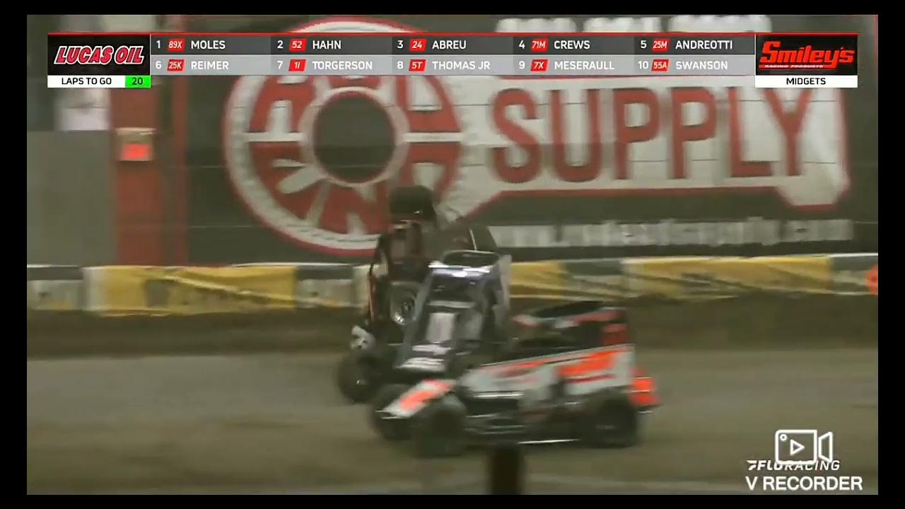 Ashton Near Disastrous Crash Chili Bowl 2023 YouTube