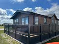 Brand new 40x20 love oakland lodge sited with decking  skirting on a 12 month park lakeside plot