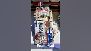 Vintage postal themed file folder. Join us in creative events at SnailMailFriends.com  #SnailMail