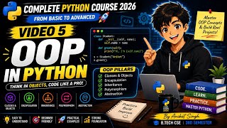 📓Complete PYTHON course | Episode 5 : OOPS in PYTHON |