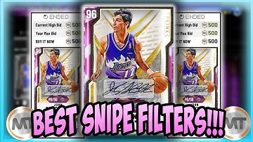 NBA2K20 - BEST SNIPE FILTERS TO USE TO MAKE MT - EASY FILTERS TO MAKE FAST MT - PD SNIPES!!!