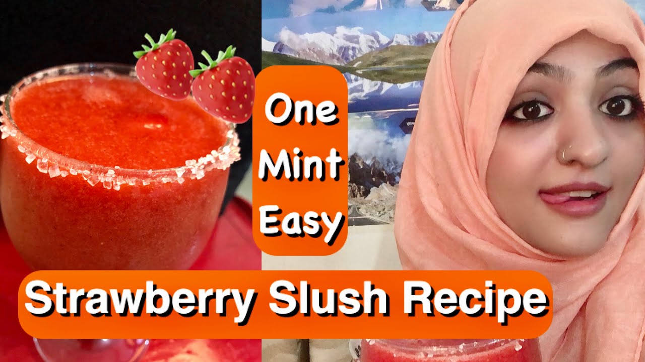 STRAWBERRY SLUSH | 1 Mint Easy Iftaar Recipe  | Pakistani Ramadan Special Recipe