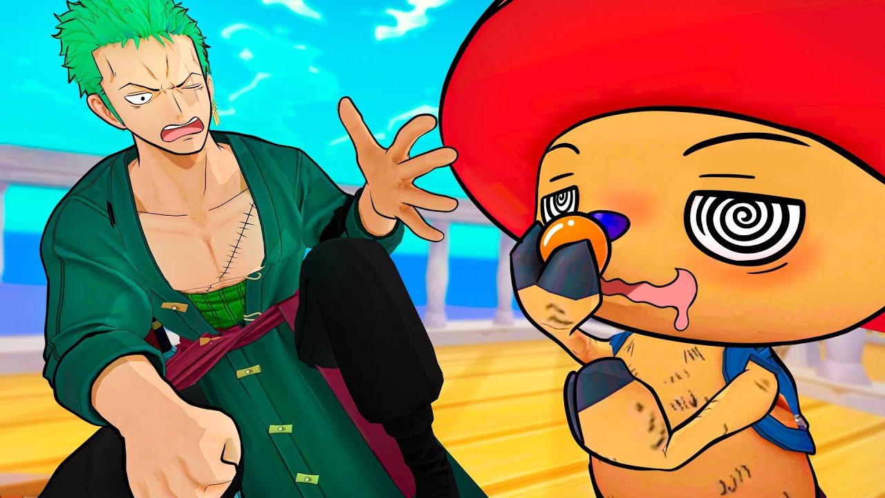 Chopper Pertubando o Zoro no One Piece VR 