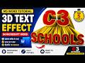 3D Text Effect in Microsoft Word | MS Word Tutorial Hindi | C3 Schools #msword