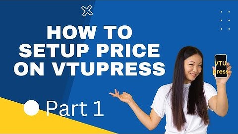 How to Setup Price on VTUPRESS ADMIN DASHBOARD.