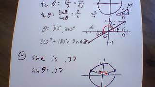 Algebra II Solving Trigonometric Equations Using Inverses (14 2)