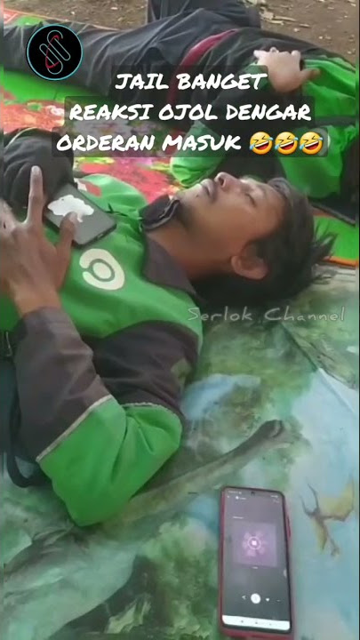 VIDEO LUCU OJOL NGAKAK PARAH DAN SUARA ORDERAN MASUK GOJEK #shorts