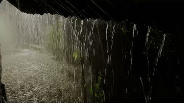 [Try Listening In 3 Minutes] To Sleep Instantly With Heavy Rain On Tent Roof & Strong Thunder Soun