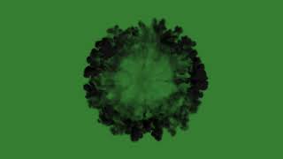 Smoke Blast 3D Motion Animation on Green Screen | Blast Black Smoke | Green Screen Makerz