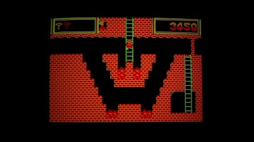 Montezumas Revenge in CGA on Schneider EuroPC  - Recorded from an EGA monitor