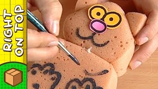 Crafts Ideas for Kids - Sponge Teddy | DIY on BoxYourSelf