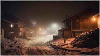 Intense Snow Storm Sleep Sounds in a Mountain Village┇Cold Winter Ambience &amp; Epic Howling Wind