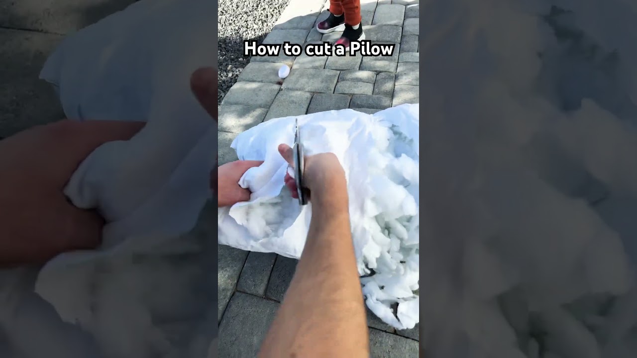 How to cut a Pillow. 
