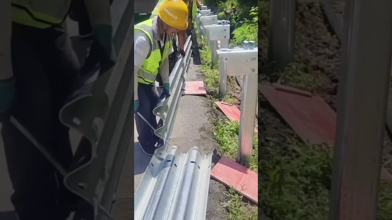road barrier installation process 