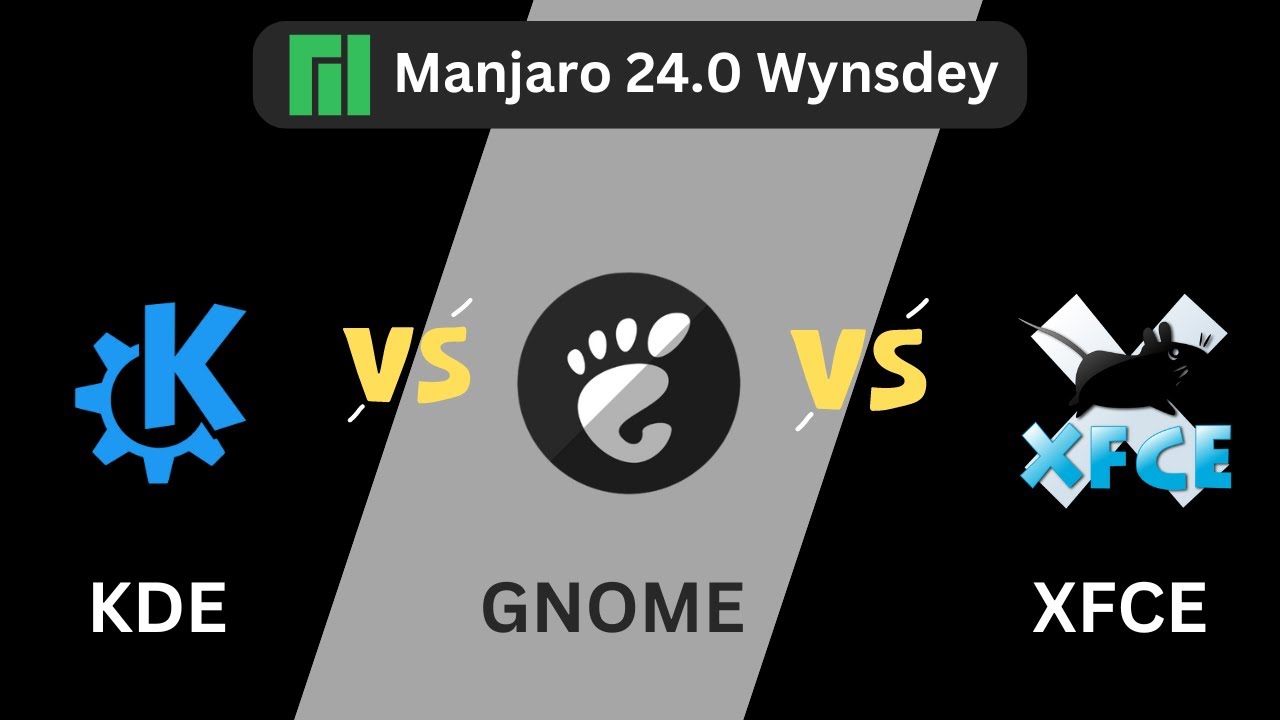 Manjaro 24 | KDE vs GNOME vs XFCE | RAM Consumption - YouTube