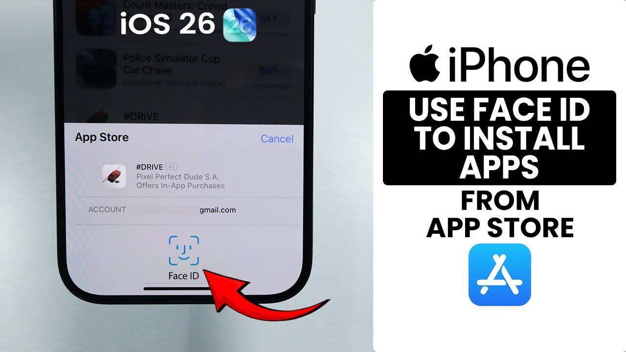 [iOS 26] iPhone: Enable Face ID on App Store | Use Face ID For App ...