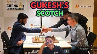 When World Champion played the Scotch Opening | Gukesh vs Andreikin | Quantbox Chennai GM 2026 screenshot 2