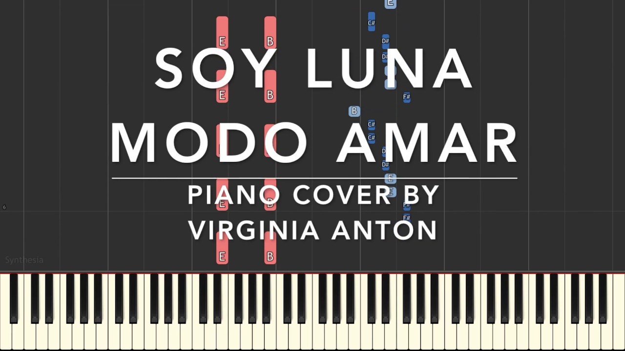 Quédate Soy Luna Piano Tutorial Cover Synthesia - YouTube